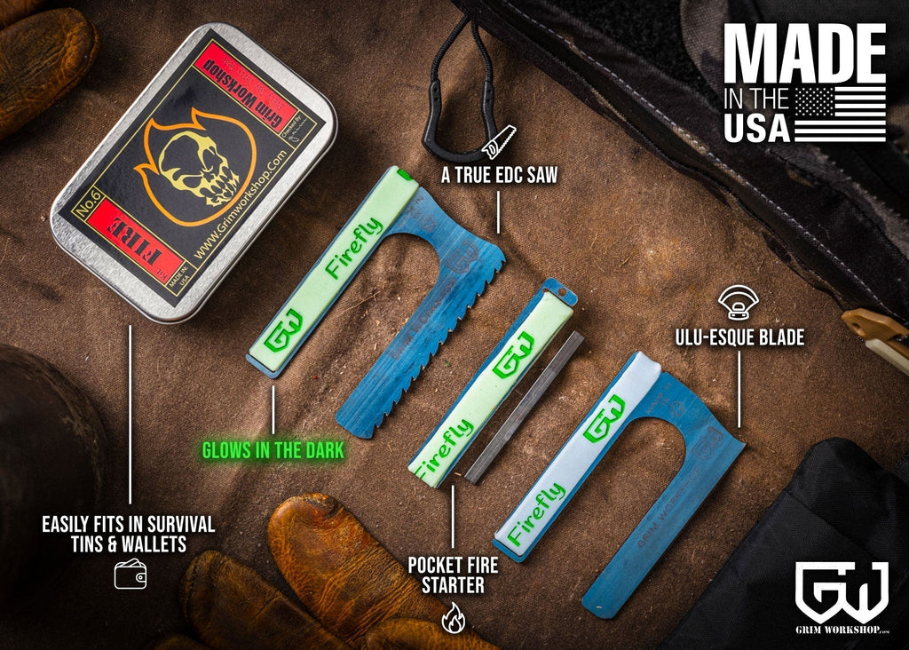 FIREFLY • Credit Card Knife, Saw and Firestarter