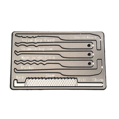 Grim Key Card : Credit Card Lock Pick Set and Escape Kit