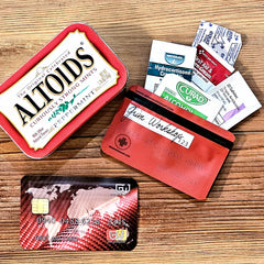 First aid stash card edc first aid wallet pouch