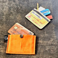 Fire Stash Card: Credit Card Size Waterproof EDC Wallet Zip Pouch