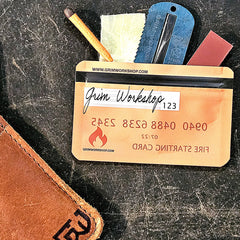 Fire Stash Card: Credit Card Size Waterproof EDC Wallet Zip Pouch