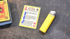 Grim Survival Playing Cards Fire Deck : 54 Fire Starting Tip Playing Cards