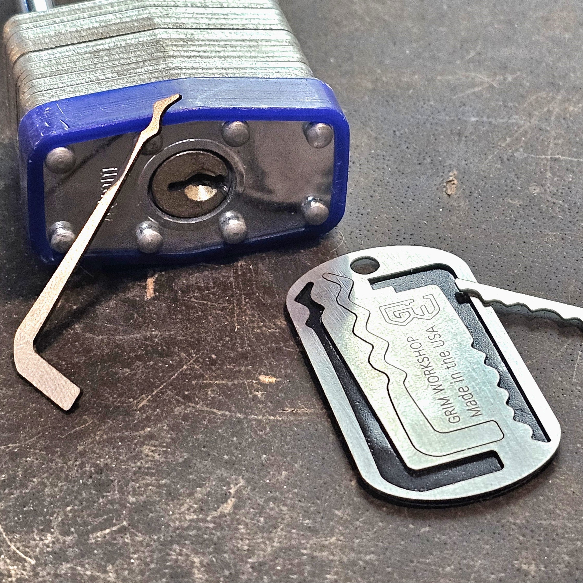 Picklock Rake Lock Pick Rake Necklace | Tactical Lock Pick Set – Grimworkshop