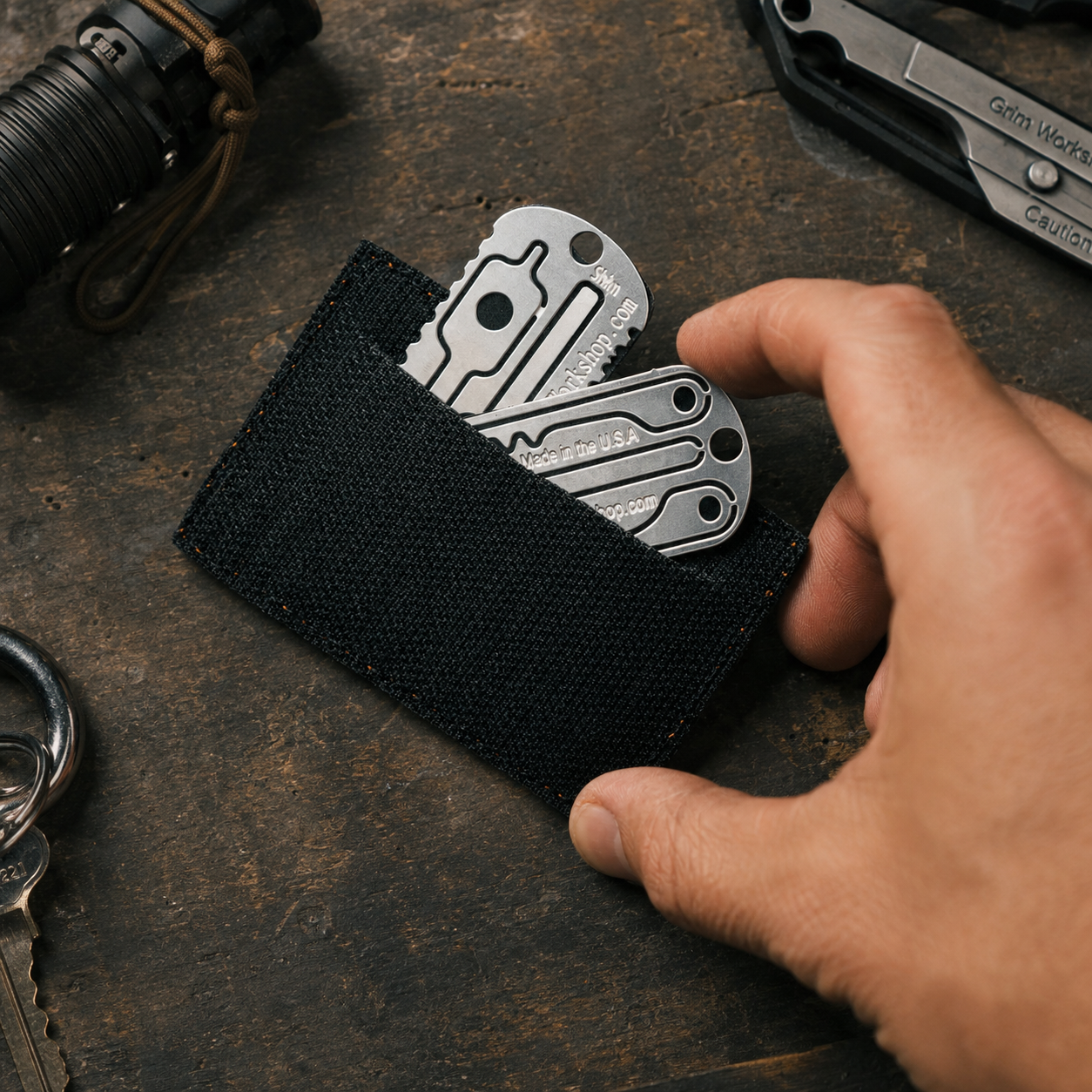 Grim Survival Patch with Hidden Pocket Green RND GW
