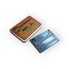 Hot Shot Fire Card: Survival Knife with Fire Starter Card