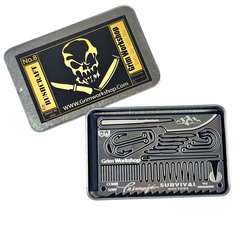 The Teimojin Tan Signature credit card survival multi tool 18 in 1 credit card tool