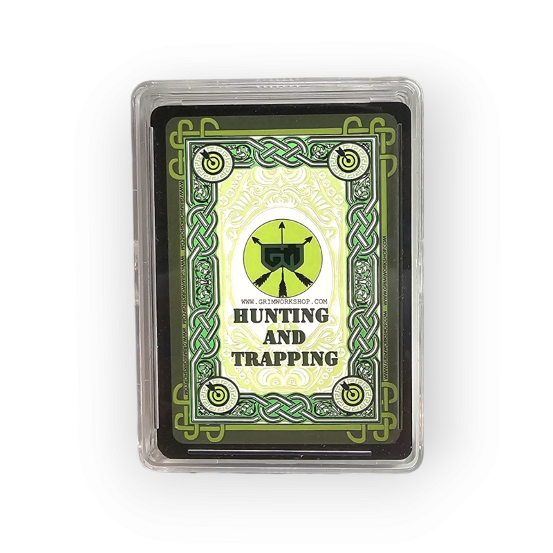 Grim Survival Playing Cards Hunting and Trapping Deck : 54 Hunting and Trapping Playing Cards