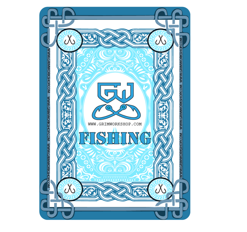 Grim Survival Playing Cards Fishing Deck : 54 Survival Fishing Playing Cards