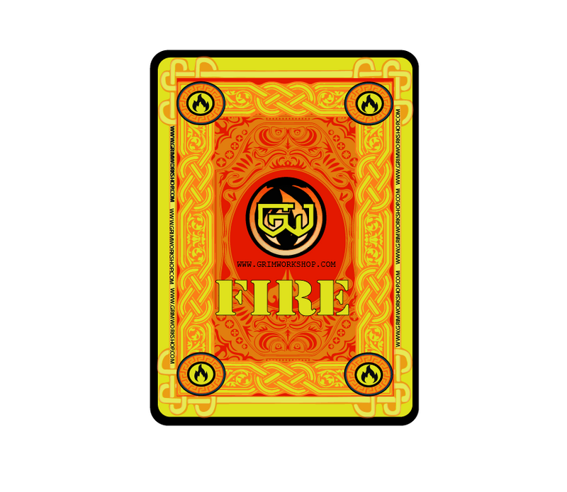 Grim Survival Playing Cards Fire Deck : 54 Fire Starting Tip Playing Cards