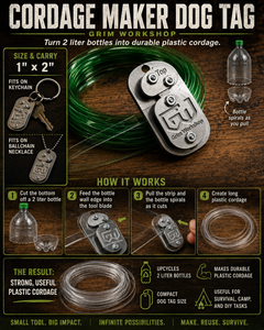 Cordage Making Dog Tag : Turn Plastic Bottles Into String
