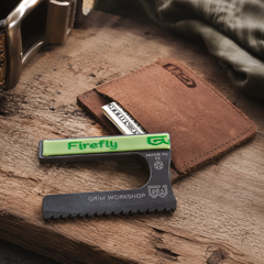 Firefly Saw Card : Credit Card Size Survival Saw with Ferro Rod Fire Starter