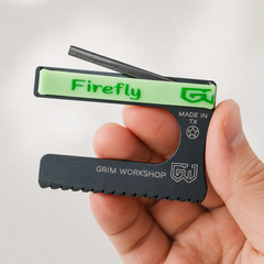 Firefly Saw Card : Credit Card Size Survival Saw with Ferro Rod Fire Starter