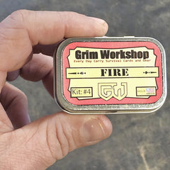 Fire PAK Tin: Pocket Size Fire Kit Steel Storage Tin