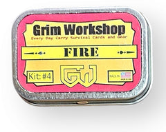 Fire PAK Tin: Pocket Size Fire Kit Steel Storage Tin