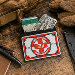 First Aid Patch with Hidden Pocket: Medical Morale Patch (New)