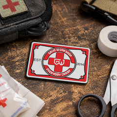 First Aid Patch with Hidden Pocket: Medical Morale Patch (New)