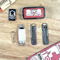 Micro First Aid Storage Tin: Steel Pocket Tin