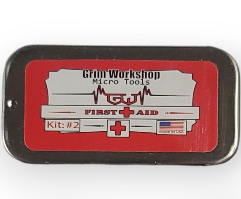 Micro First Aid Storage Tin: Steel Pocket Tin