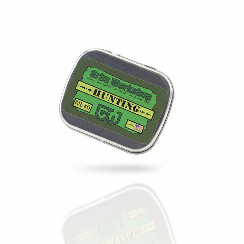 Hunting PAK Tin: Pocket Hunting Kit Steel Storage Tin