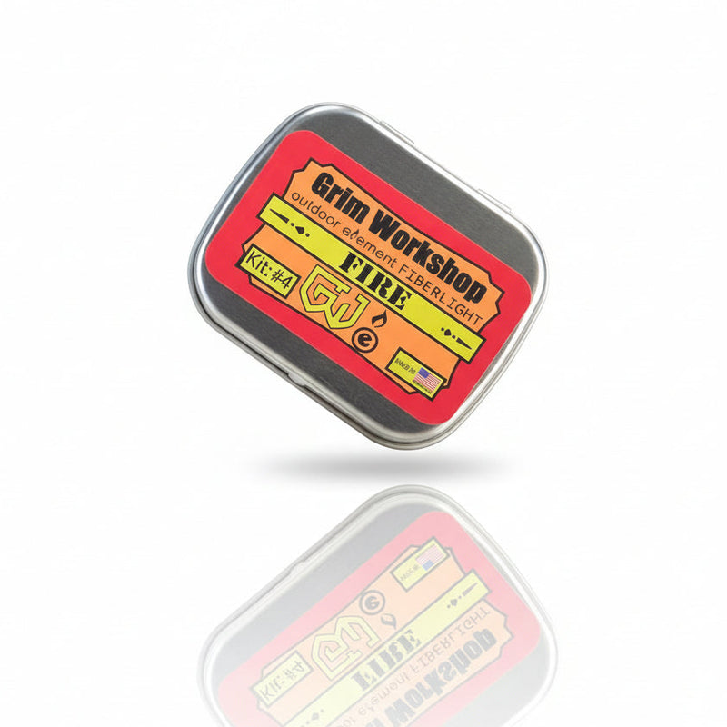 Fire PAK Tin: Pocket Size Fire Kit Steel Storage Tin