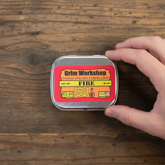 Fire PAK Tin: Pocket Size Fire Kit Steel Storage Tin