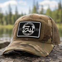 Black and White GW Patch with Hidden Pocket