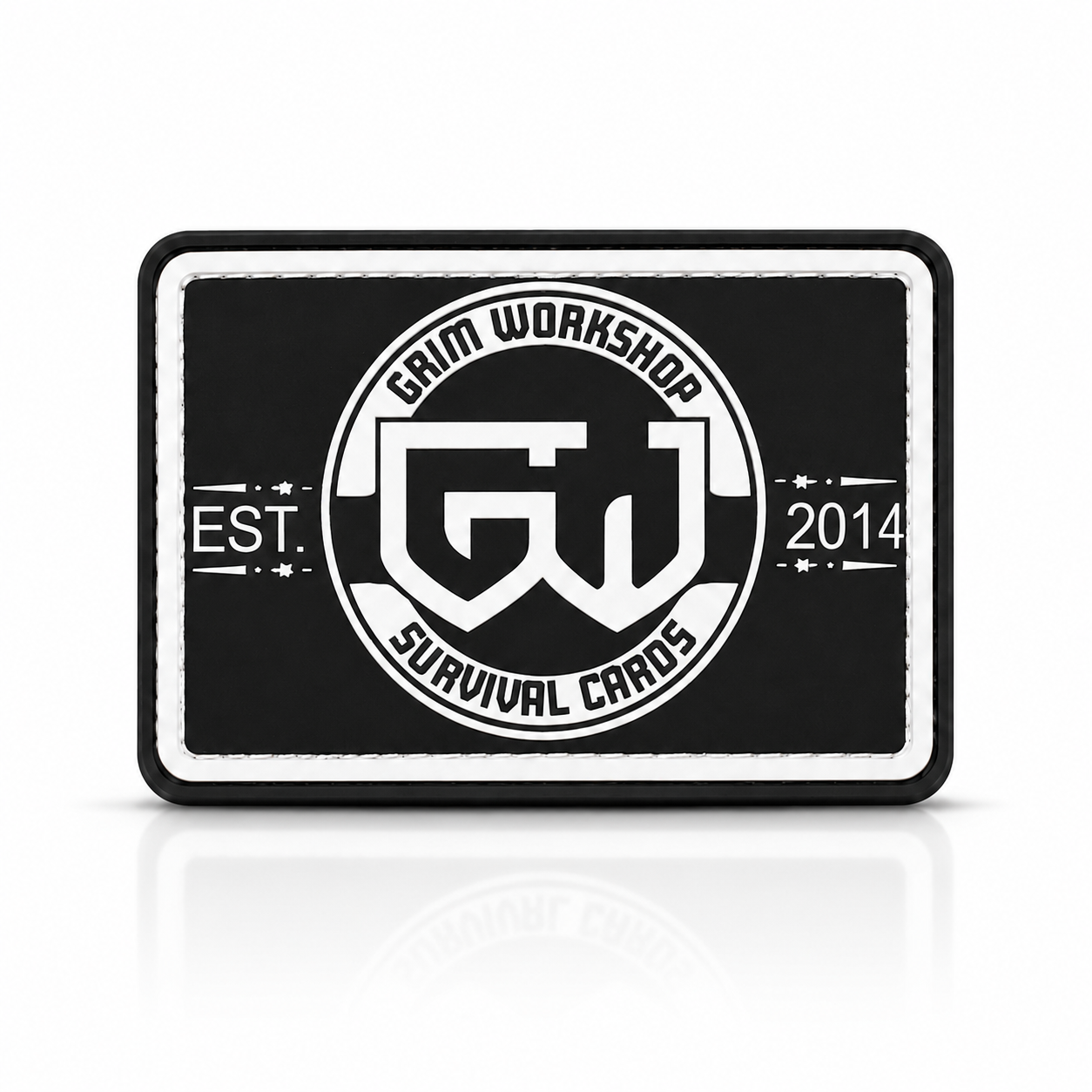 Black and White GW Patch with Hidden Pocket