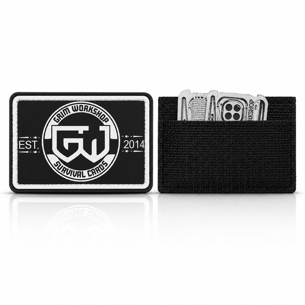 Black and White GW Patch with Hidden Pocket