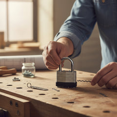 Grim Key Micro Tool: 2 in 1 Wave Rake Lock Pick Keychain