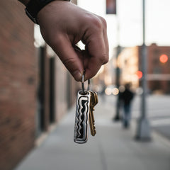 Grim Key Micro Tool: 2 in 1 Wave Rake Lock Pick Keychain