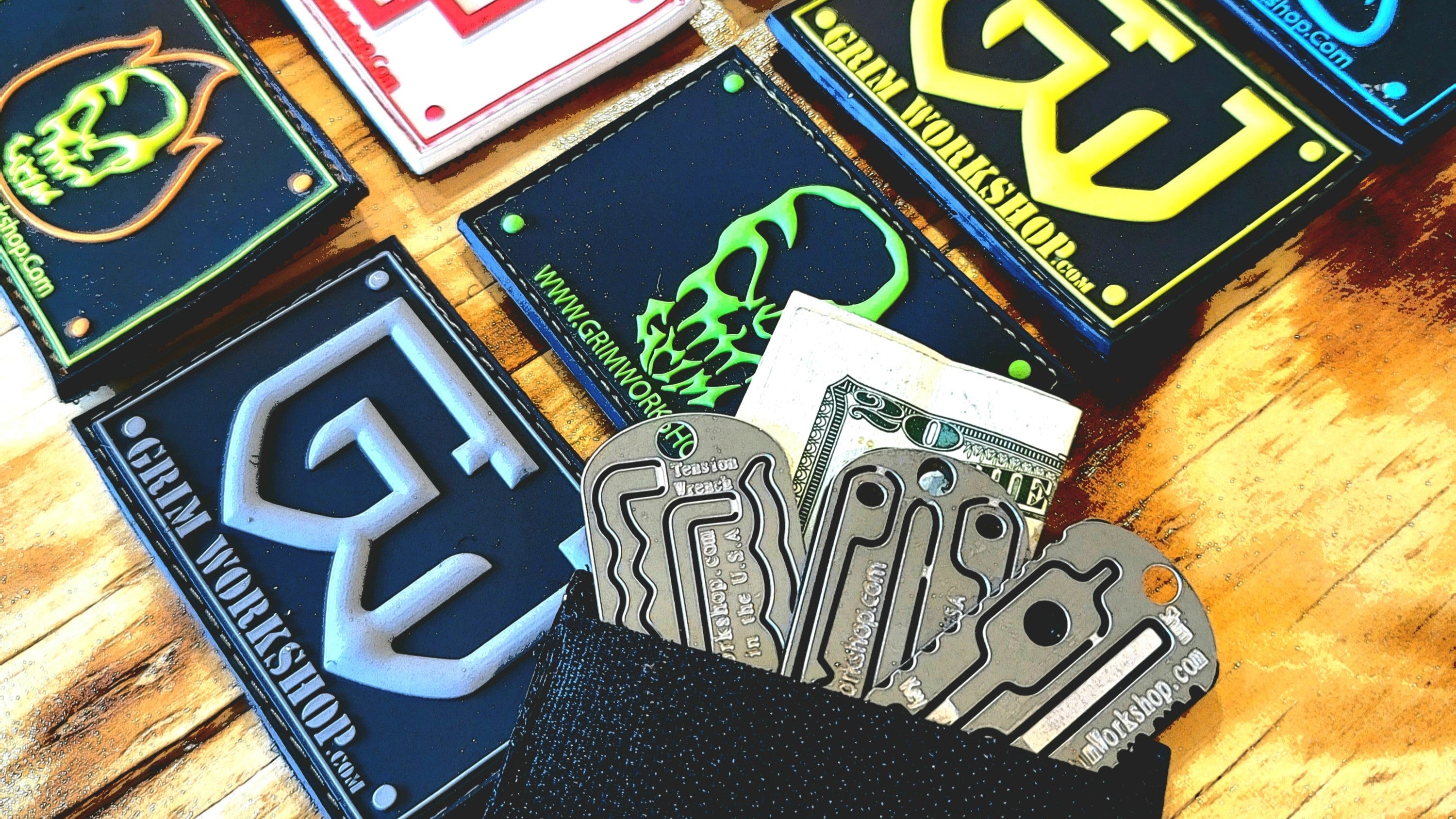 American Flag Patch with Hidden Pocket