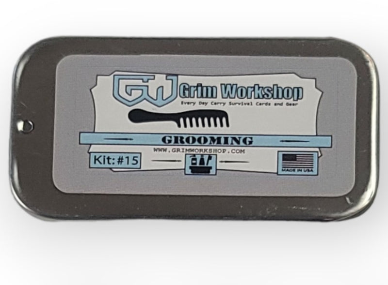 Micro Grooming Kit: Steel Storage TIn