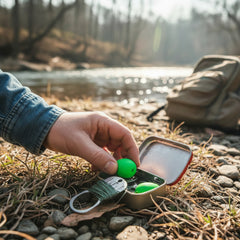 Hand Caster Dog Tag: Hand Fishing Reel Necklace