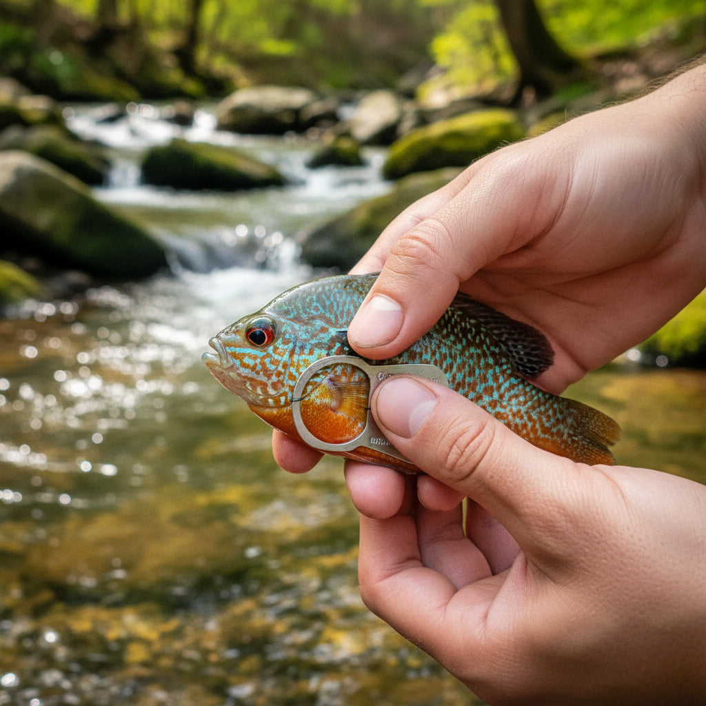 Hand Caster Dog Tag: Hand Fishing Reel Necklace