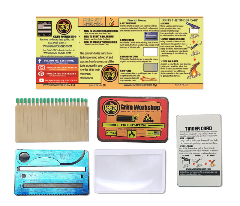 Hot Shot Fire Starting Kit is a pocket edc fire kit