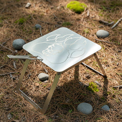 Close up of the thin griddle surface showing smooth cooking area and flat handle design.