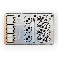 The Metal Spool Card is the ultimate paracord spool card, designed to keep your cordage tangle-free, and this large spool card is perfect for anyone looking for a durable spool card for paracord storage and organization.