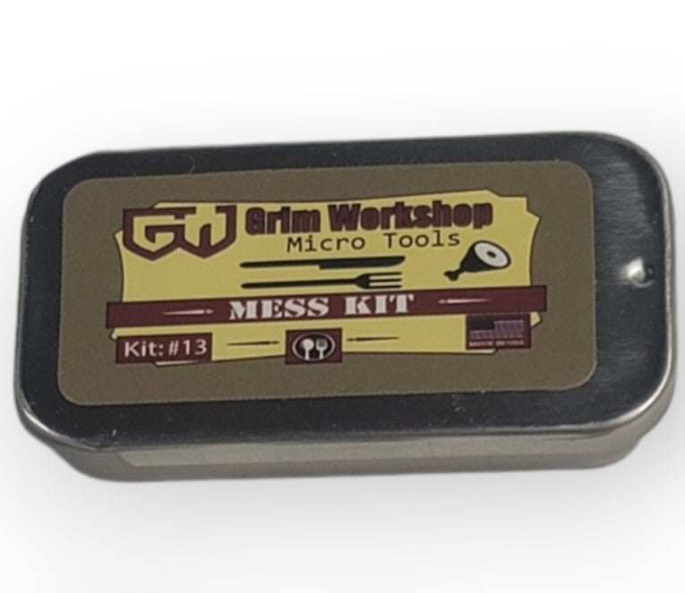 Mess Kit Micro Tool Storage Tin: Steel Pocket Tin