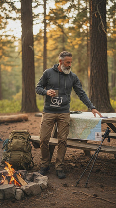 Lightweight pullover hoodie with hidden pockets and inside storage. Features 11 discreet pockets for everyday carry without bulk or tactical styling.