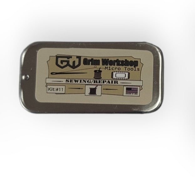 Sewing and Repair Micro Tin: Steel Pocket Storage Tin