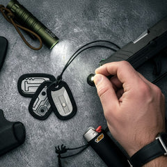 Strap and Seat belt Cutter Dog Tag Survival Necklace