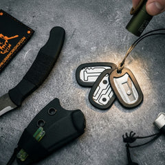 Strap and Seat belt Cutter Dog Tag Survival Necklace