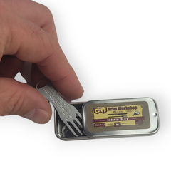 Mess Kit Micro Tool Storage Tin: Steel Pocket Tin