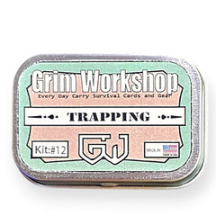 Trapping PAK Tin: Pocket Trapping Kit Steel Storage tin