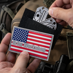 American Flag Patch with Hidden Pocket