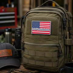 American Flag Patch with Hidden Pocket