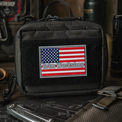 American Flag Patch with Hidden Pocket