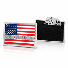 American Flag Patch with Hidden Pocket