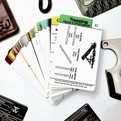 Learn how to make the figure 4 trap and pitfall trap with this survival traps tip card.