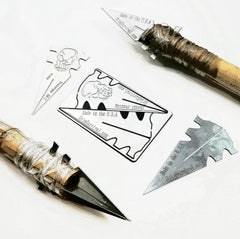 survival Spearhead that contains two spears for hunting or survival spearhead.